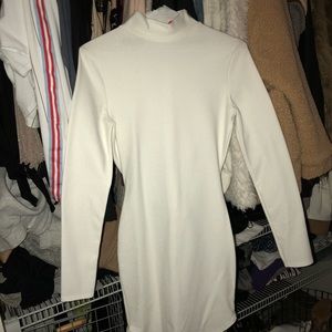 Turtle neck body con dress